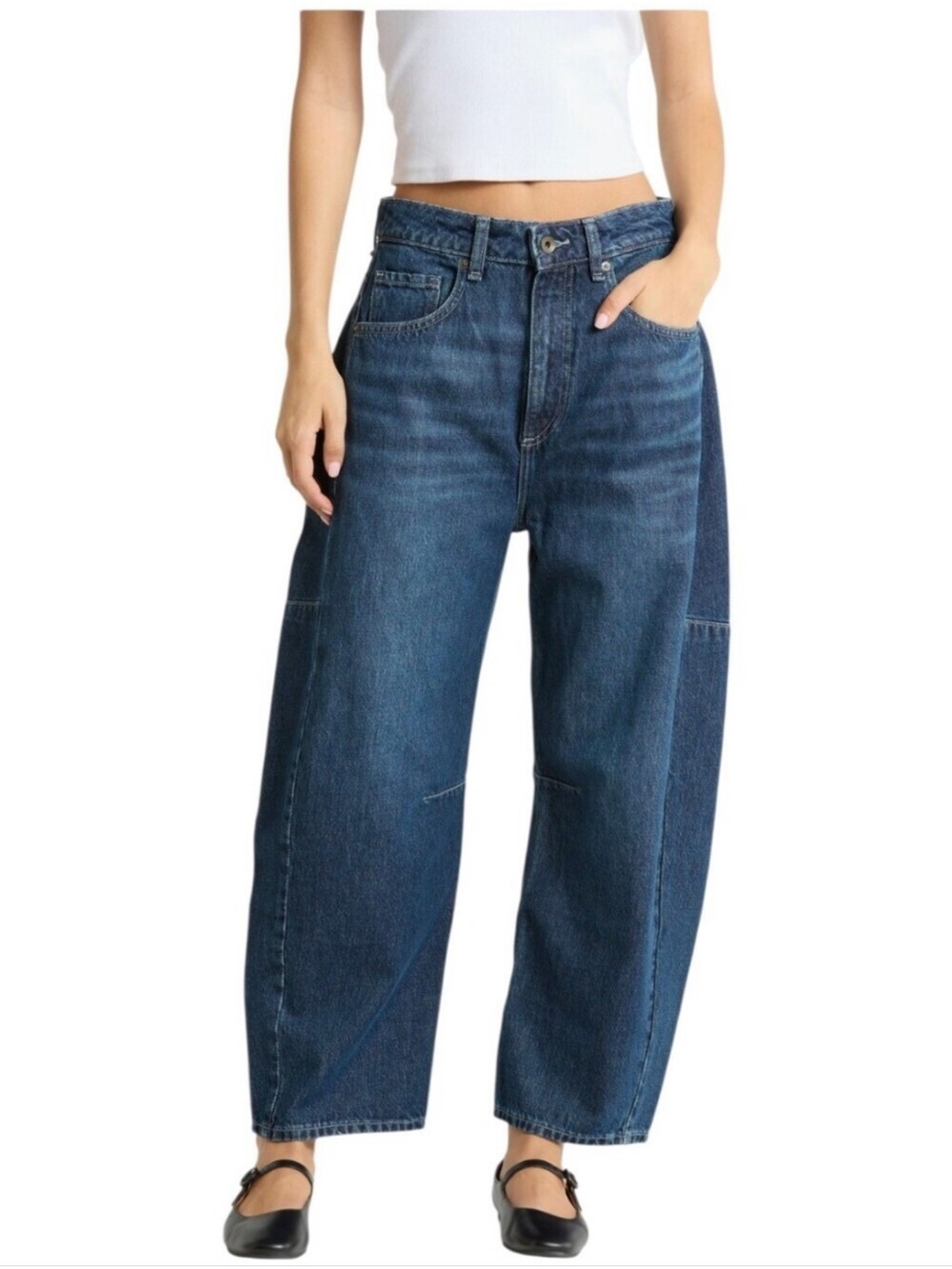 Rag & bone Barrel Leg Chase HR Dark Blue Women's Jeans